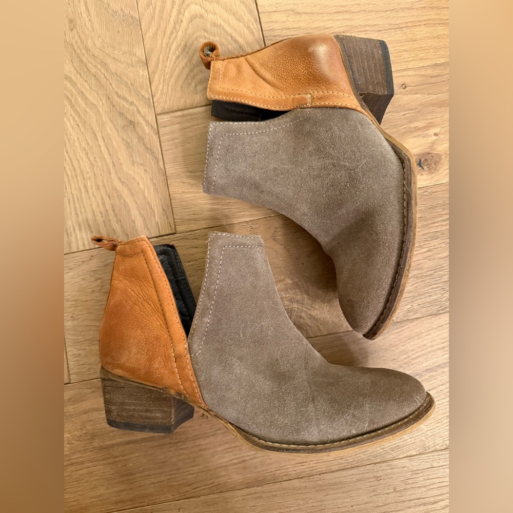 Diba True | Stop By Suede Two Tone Western Booties | US6